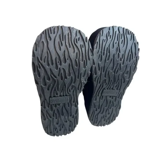 Demonia Bear-202 Black Faux Fur Vegan Suede Platform Boots Cyber Goth Size 6 NIB - Picture 5 of 13